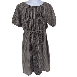 Garnet Hill Imogen Linen Midi Dress M Lagenlook